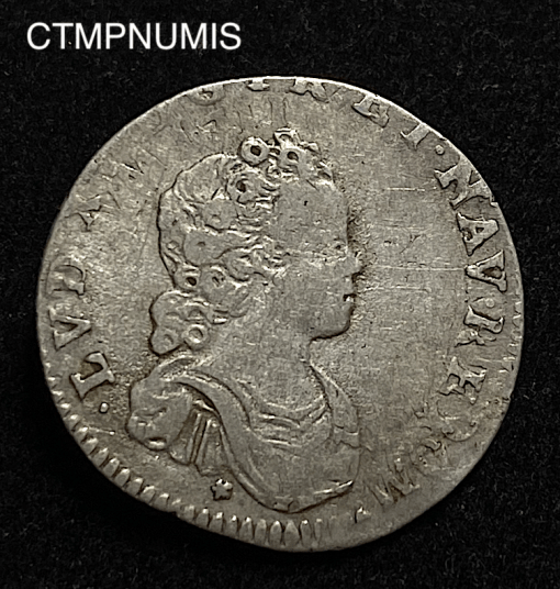 ,MONNAIE,ROYALE,1/10,ECU,VERTUGADIN,LOUIS,XV,TOULOUSE,