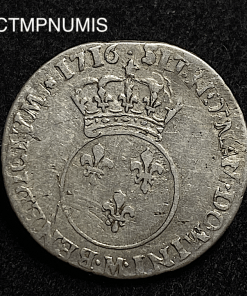 ,MONNAIE,ROYALE,1/10,ECU,VERTUGADIN,LOUIS,XV,TOULOUSE,