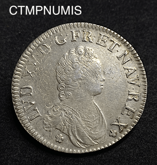 ,MONNAIE,ROYALE,ECU,LOUIS,XV,VERTUGADIN,1716,