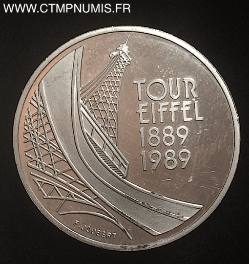 5 francs tour eiffel 1989 argent