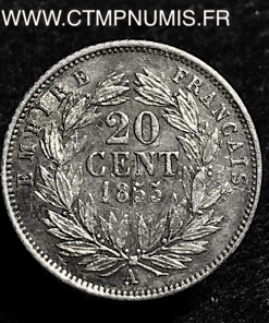 20 CENTIMES NAPOLEON III TETE NUE 1855 A PARIS