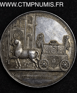 MEDAILLE ARGENT PRINCE CONDE LOUIS XVIII 1818