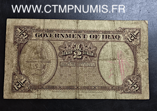 ,IRAK,1/2,DINAR,