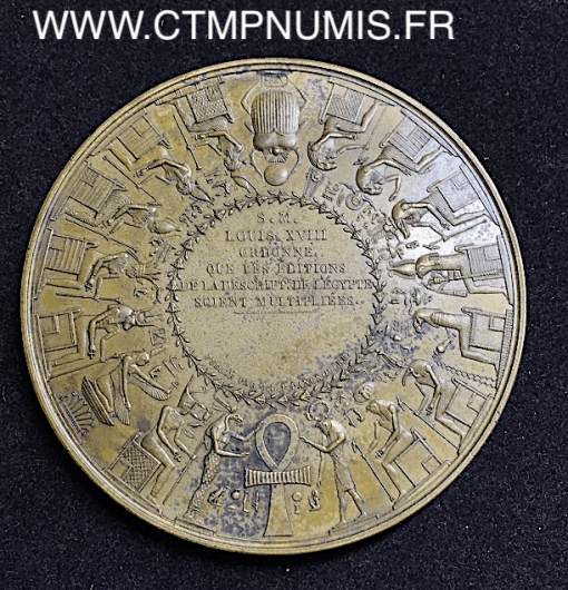 LOUIS XVIII MEDAILLE ETUDE DE L’EGYPTE 1798