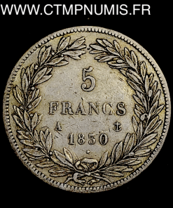 5 FRANCS ARGENT LOUIS PHILIPPE  1830 A PARIS 