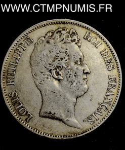 5 FRANCS ARGENT LOUIS PHILIPPE  1830 A PARIS