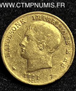 ,ITALIE,20,LIRE,OR,NAPOLEON,ROI,1811,M,MILAN