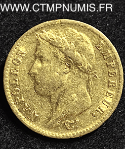20,FRANCS,OR,NAPOLEON,I°,1810,EMPIRE,A,PARIS,