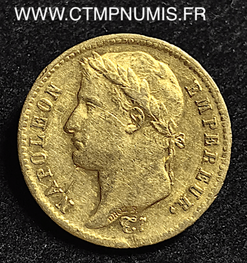 20,FRANCS,OR,NAPOLEON,I°,1811,EMPIRE,A,PARIS,