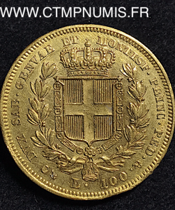 ,ITALIE,100,LIRE,OR,SARDAIGNE,1835,GENES,