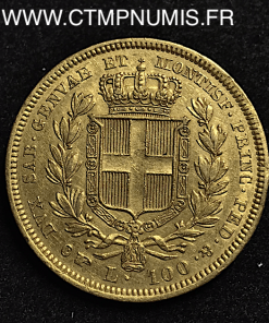 ,100,LIRE,OR,ITALIE,SARDAIGNE,1834,TURIN,