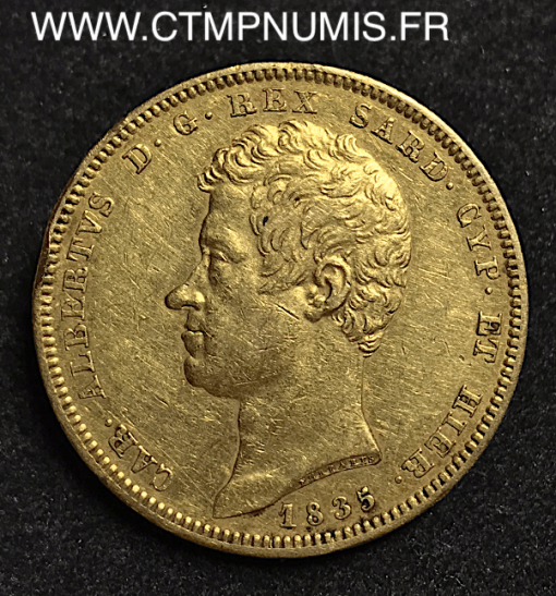 ,100,LIRE,OR,ITALIE,SARDAIGNE,1835,TURIN,