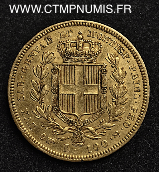 ,100,LIRE,OR,ITALIE,SARDAIGNE,1835,TURIN,