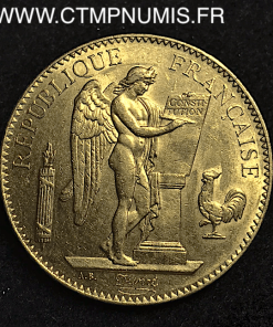 ,100, FRANCS,OR,GENIE,1879,A,PARIS