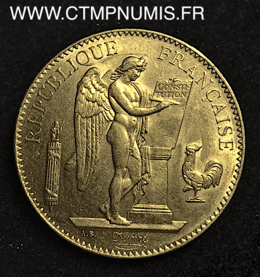 ,100, FRANCS,OR,GENIE,1879,A,PARIS