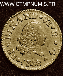 ,1/2,ESCUDO,OR,FERDINAND,VI,1648,MADRID