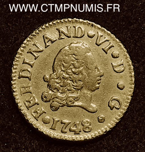 ,1/2,ESCUDO,OR,FERDINAND,VI,1648,MADRID