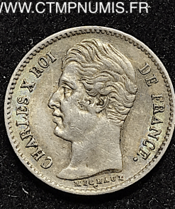 ,1/4,FRANC,ARGENT,CHARLES,X,1826,A,PARIS