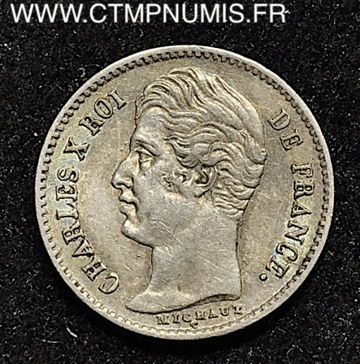 ,1/4,FRANC,ARGENT,CHARLES,X,1826,A,PARIS