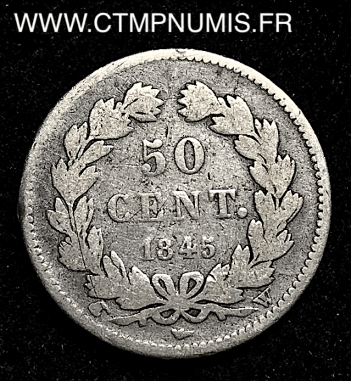 ,50,CENTIMES,LOUIS,PHILIPPE,1845,W,LILLE