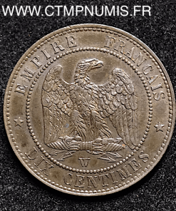 ,10,CENTIMES,NAPOLEON,III,TETE,NUE,1853,LILLE