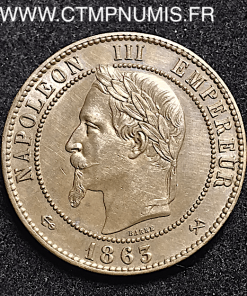 ,10,CENTIMES,NAPOLEON,III,LAUREE,1863,BORDEAUX