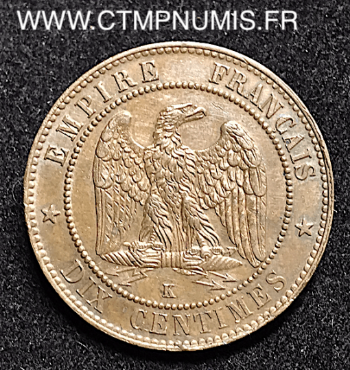 ,10,CENTIMES,NAPOLEON,III,LAUREE,1863,BORDEAUX