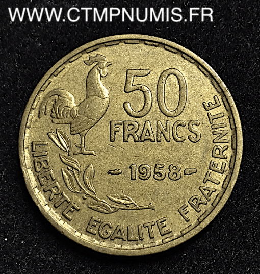 50 FRANCS G. GUIRAUD 1958 TTB