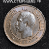 10 CENTIMES NAPOLEON III TETE NUE 1854 A PARIS