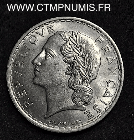 ESSAI 5 FRANCS LAVRILLIER NICKEL 1933