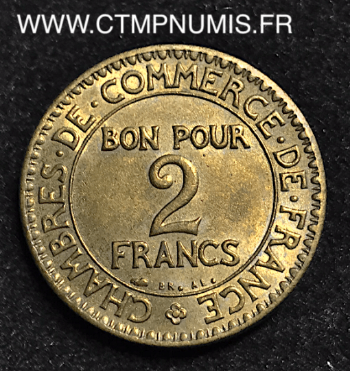 2 FRANCS DOMARD CHAMBRES  COMMERCE 1926