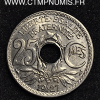 25 CENTIMES LINDAUER 1927 SPL