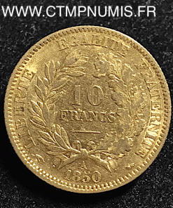 10 FRANCS OR CERES II° REPUBLIQUE 1850 A