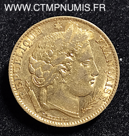 10 FRANCS OR CERES II° REPUBLIQUE 1850 A