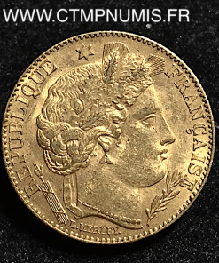 10 FRANCS OR CERES III° REPUBLIQUE 1895 A