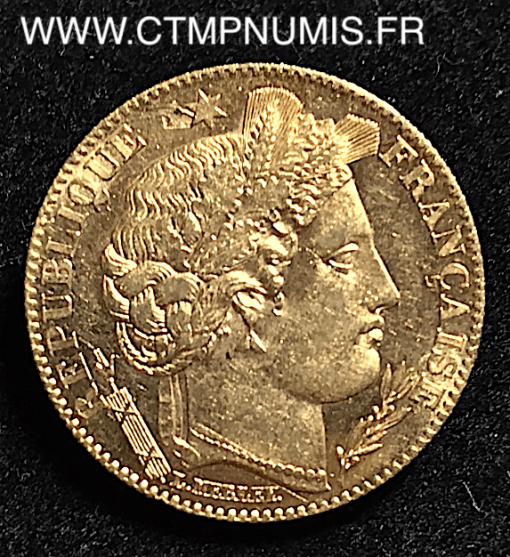 10 FRANCS OR CERES III° REPUBLIQUE 1899 A