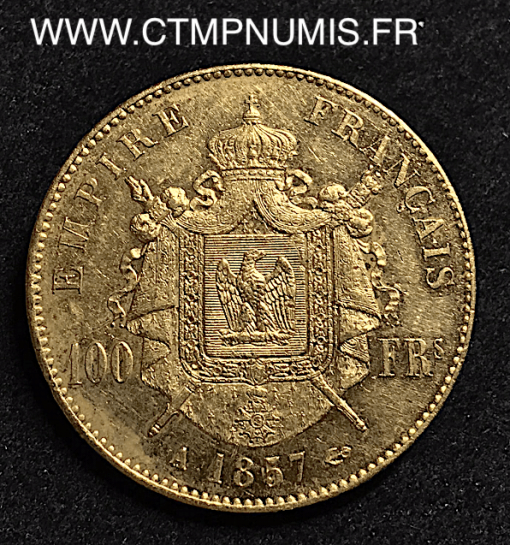 100,FRANCS,OR,NAPOLEON,III,1857,A,PARIS,