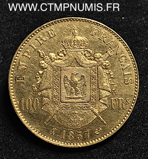 100,FRANCS,OR,NAPOLEON,III,1857,A,PARIS,