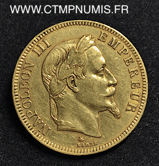 ,100,FRANCS,OR,NAPOLEON,EMPIRE,1864,A,PARIS,