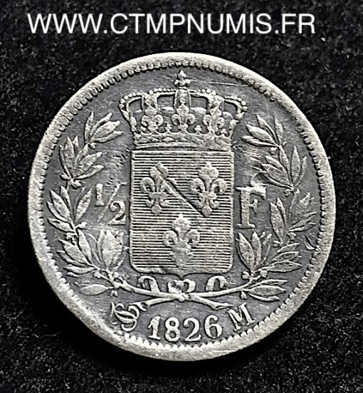 ,1/2,FRANC,ARGENT,CHARLES,X,1826,M,TOULOUSE,