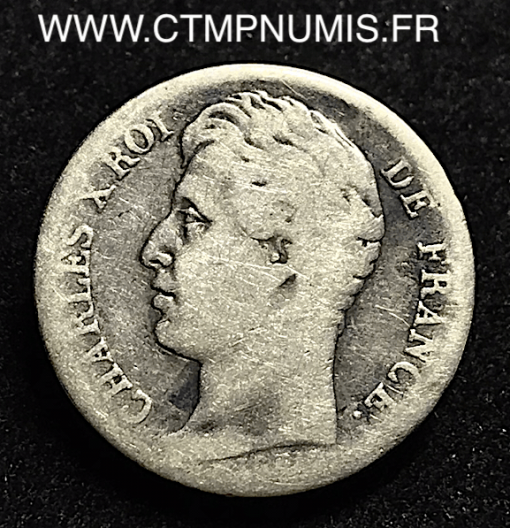 ,1/2,FRANC,ARGENT,CHARLES,X,1827,TOULOUSE