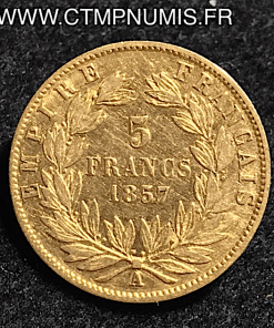 ,5,FRANCS,OR,NAPOLEON,III,1858,A,PARIS,NUE,