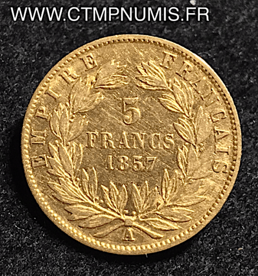,5,FRANCS,OR,NAPOLEON,III,1858,A,PARIS,NUE,