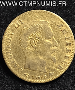 ,5,FRANCS,OR,NAPOLEON,III,1858,A,PARIS,NUE,