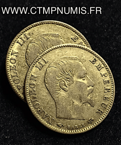 ,5,FRANCS,OR,NAPOLEON,III,1860,A,PARIS,TETE,NUE,