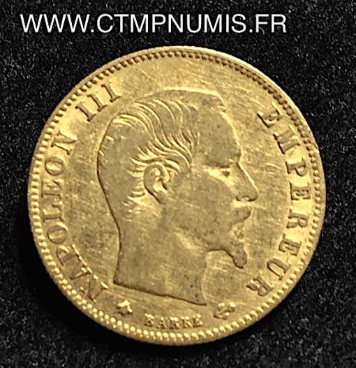 ,5,FRANCS,OR,NAPOLEON,III,1860,STRASBOURG,