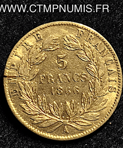 ,5,FRANCS,OR,NAPOLEON,III,1866,A,PARIS,