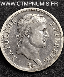 1 FRANC ARGENT NAPOLEON I° 1813 M TOULOUSE