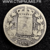 1 FRANC ARGENT CHARLES X 1825 M TOULOUSE