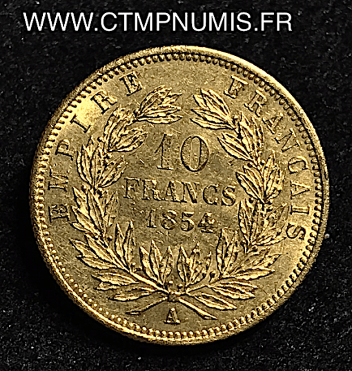 10 FRANCS OR PETIT MODULE NAPOLEON III 1854